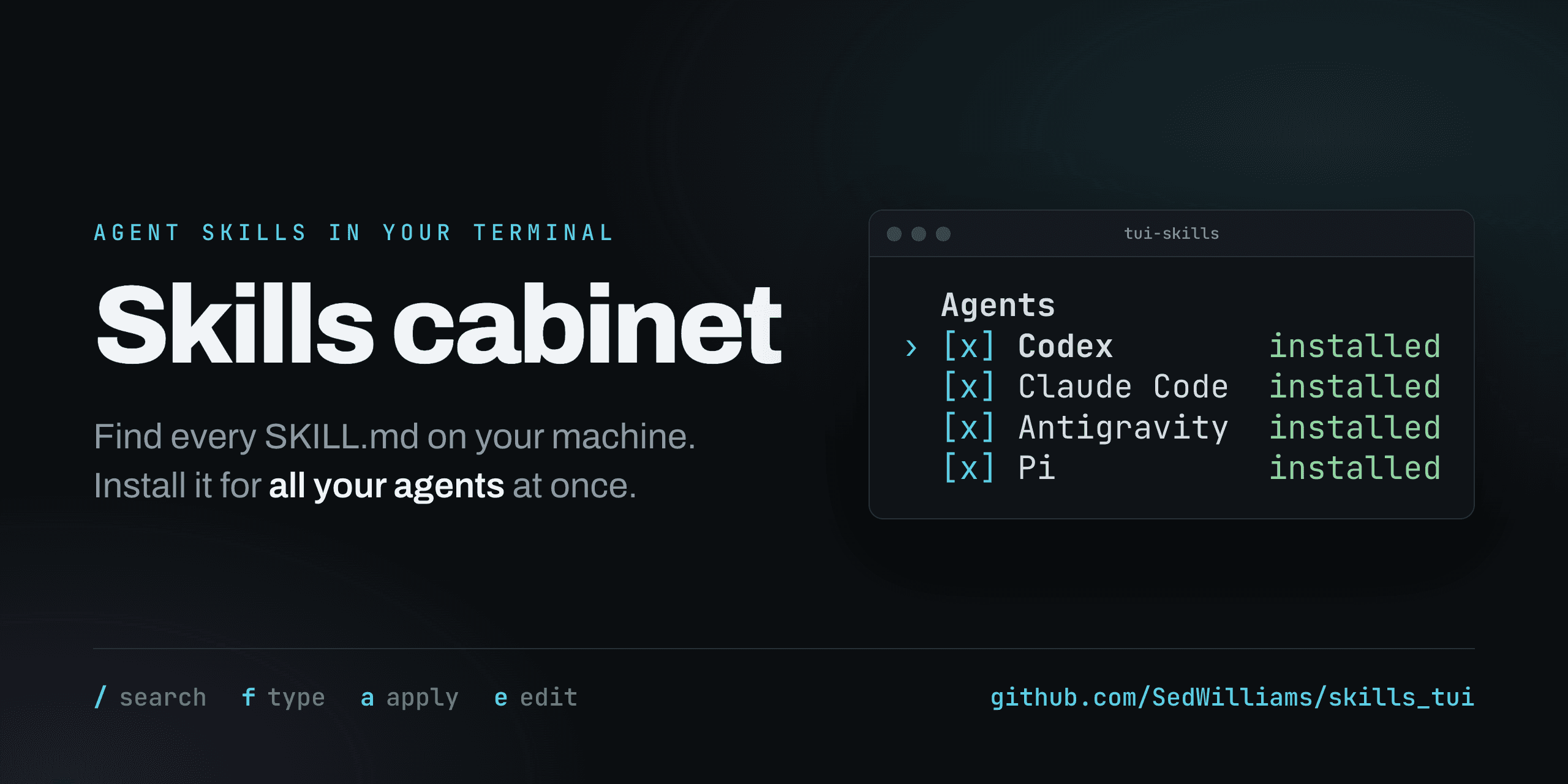 Skills Cabinet project preview
